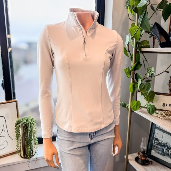 NILS Classic 1/4 Zip Base Layer Pull Over Jacket/Top, 50SPF, Style #8207, Small - Picture 1 of 10